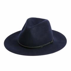 Anderson Navy Wool Fedora Hat