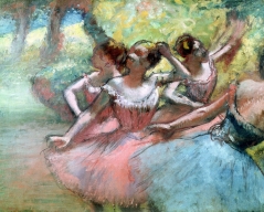 Four Ballerinas on the Stage, 1877