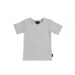 Putney Luxe Short Sleeve T-Shirt - Black & White Stripe