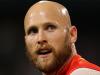 PERTH, WESTERN AUSTRALIA - AUGUST 05: Gary Ablett of the Suns looks on  during the round 20 AFL match between the Fremantle Dockers and the Gold Coast Suns at Domain Stadium on August 5, 2017 in Perth, Australia.  (Photo by Will Russell/AFL Media/Getty Images)