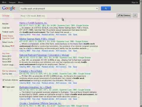 Legal Research Tutorial: Finding Case Law Using Google Scholar