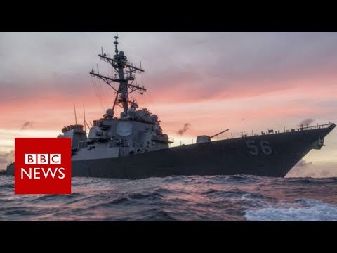 US Navy ship and oil tanker collide near Singapore - BBC News