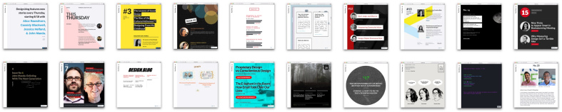 Past Covers of Design.blog