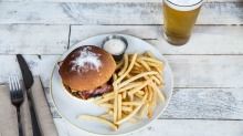 The Pedlar has $15 burger and beer every Saturday.