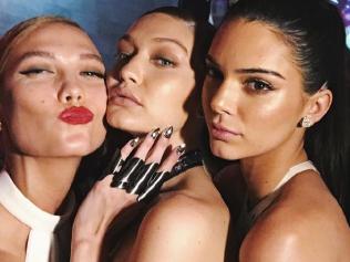 Met Gala 2016 on social media ... Karlie Kloss, Gigi Hadid and Kendall Jenner. Picture: Instagram