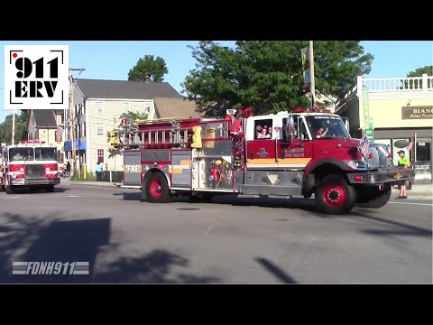 Walpole, MA 2017 Night Before the Fourth Fire Truck Parade