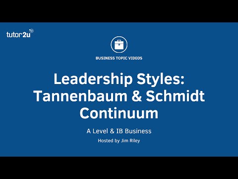 Leadership Styles: Tannenbaum & Schmidt Continuum