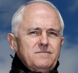 Prime Minister Malcolm Turnbull addresses the media after his tour of the Snowy Hydro Tumut 2 power station on Monday.