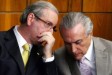 O ex-deputador federal Eduardo Cunha e o futuro ex-presidente Michel Temer