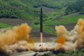 North Korea's first launch of a Hwasong-14 intercontinental ballistic missile, which took place in early July.