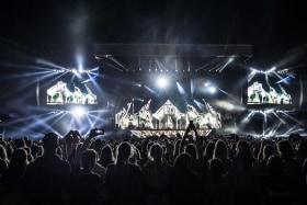 Justin Bieber in concert at ANZ Stadium, Homebush, Sydney. 15th March 2017, Photo: Wolter Peeters