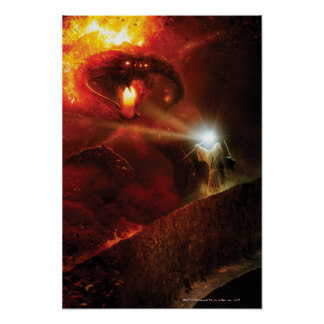 Balrog kontra Gandalf Poster