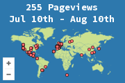 Locations of visitors to this page