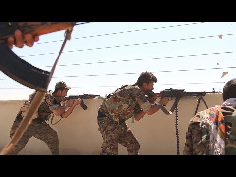 Syria War 2017 - Battle for Raqqa: Kurdish YPG & SDF Forces in Urban Fighting And Firefights