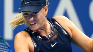 Maria Sharapova, of Russia, plays Simona Halep, of Russia, in the opening round of the US Open.