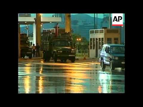 HONG KONG: PEOPLE'S LIBERATION ARMY ARRIVE AFTER HANDOVER