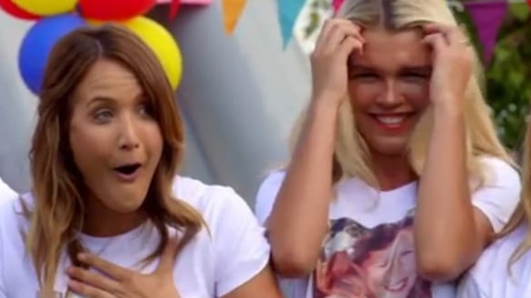 The Bachelor's Cobie Frost looked stunned by Simone Ormesher's (right) blatant move.