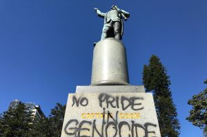 Malcolm Turnbull claims the Hyde Park graffiti is reminiscent of how Joseph Stalin erased his enemies from history.