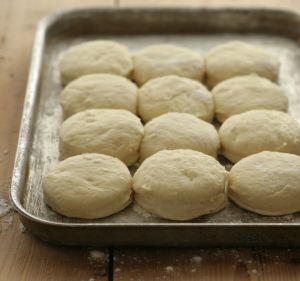 Scone dough ready for baking.