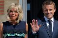 French President Emmanuel Macron, right, and his wife Brigitte who says he needs more time to implement his policies.