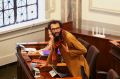 Cr Jonathan Sri also frequently wears scarves in the Brisbane City Council chamber.