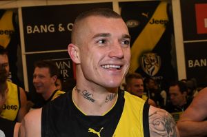 Dustin Martin is set to stay in yellow and black