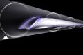 An image released by Tesla Motors, is a conceptual design rendering of the Hyperloop passenger transport capsule. 
