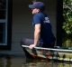 Beaumont firefighters rescue two horses stranded in floodwaters from Tropical Storm Harvey in the north end of Beaumont, ...