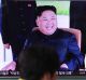 North Korean leader Kim Jong Un on TV in South Korea this week