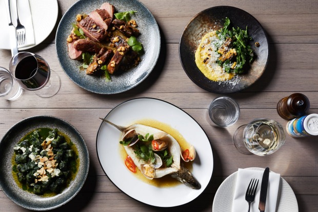 Assorted dishes from Osteria Ilaria in Melbourne.