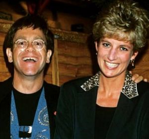 Image posted to social media by Elton John, paying tribute to his late friend Princess Diana. 