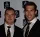 Dustin Martin with Alex Rance at the All Australian dinner on Wednesday.