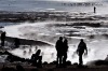 Tourists bathe in hot springs near the small village of Agua Brava, more than 4000 meters above sea level, in the Uyuni ...