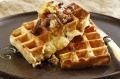 Jill Dupleix's buttermilk waffles with maple-bacon butter.