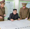A video broadcast by North Korean television last month shows Kim Jong-un receiving a military briefing in Pyongyang.  