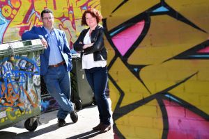 Authors Adrian McKinty and Jane Harper have been presented with Ned Kelly Awards by the Australian Crime Writers Association.
