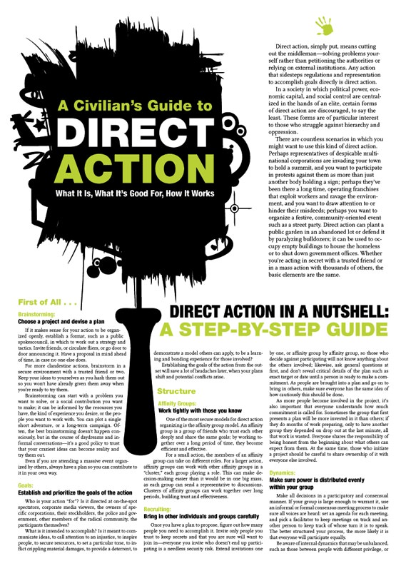 Photo of 'A Civilian's Guide to Direct Action' front cover