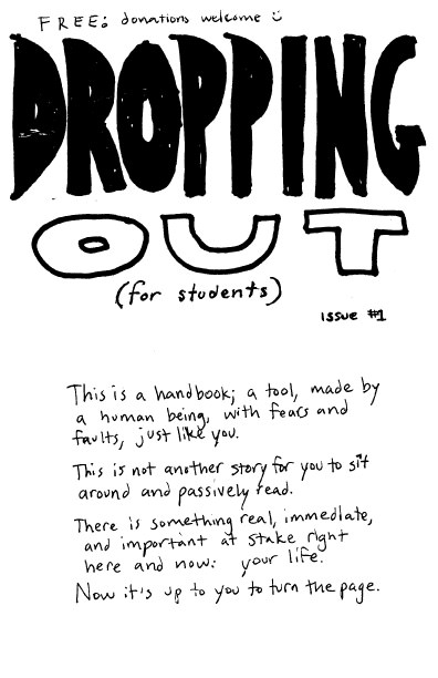 Photo of 'Dropping Out' front cover