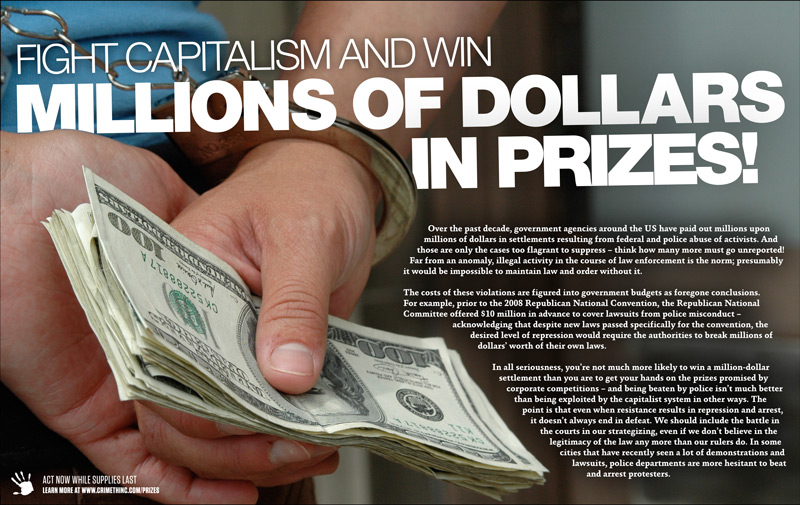 Photo of 'Fight Capitalism and Win Millions of Dollars in Prizes' front side