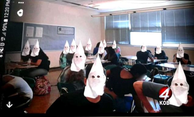 Parents are 'disgusted' by image of juniors in KKK hoods