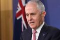 Australian Prime Minister Malcolm Turnbull and Environment Minister and Energy Josh Frydenberg after meeting with energy ...