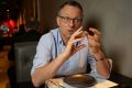 BBC television presenter Michael Mosley at Kisume in Melbourne.