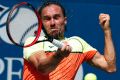 Alexandr Dolgopolov won his first-round US Open match in five sets.