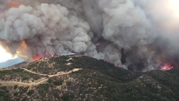 Largest wildfire in Los Angeles history forces hundreds to evacuate