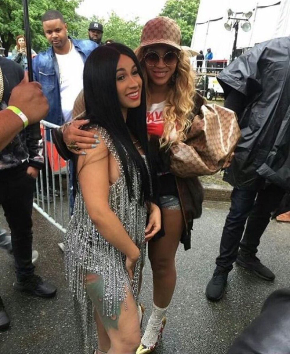 Beyoncé and Cardi B take a candid