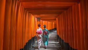 F4TA1F Japan, Kyoto City, Fushimi-Inari Taisha Shrine, Toriies Japan-10th-anniversary