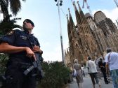 A police offier stands by the Sagrada Familia basilica following a deadly terror attack in Barcelona, Spain, August 20, 2017.