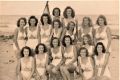 A group photo of the women of the Terrigal Surf Lifesaving Club. One of their first rescues was of a male lifesaver.