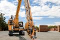 Fastbrick's robots can lay the bricks for a four-bedroom house in two days.