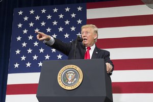 President Donald J. Trump participates in a tax reform kickoff event at the Loren Cook Company, Wednesday, August 30, 2017, in Springfield, Missouri.